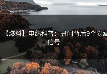 【爆料】电鸽科普：丑闻背后9个隐藏信号