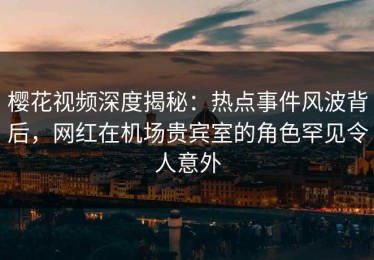 樱花视频深度揭秘：热点事件风波背后，网红在机场贵宾室的角色罕见令人意外