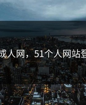 51成人网，51个人网站登录