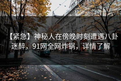 【紧急】神秘人在傍晚时刻遭遇八卦 迷醉，91网全网炸锅，详情了解