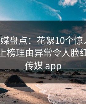 蜜桃传媒盘点：花絮10个惊人真相，主持人上榜理由异常令人脸红，蜜桃传媒 app